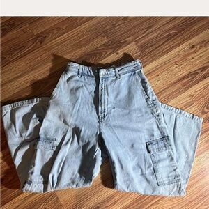 Zara Denim Cargo Pants